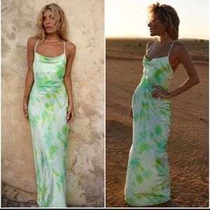 Rat & Boa Juniper Tie Dye Slip Dress XS